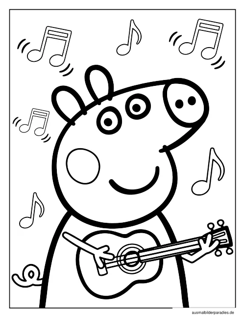 Peppa Wutz Ausmalbild 22 als Gratis-PDF Peppa Wutz Ausmalbild 22 - kostenlos zum Ausdrucken