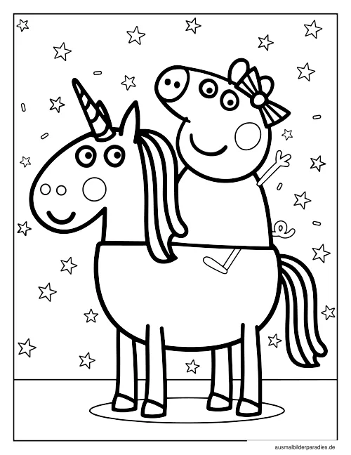 Peppa Wutz Ausmalbild 27 als Gratis-PDF Peppa Wutz Ausmalbild 27 - kostenlos zum Ausdrucken