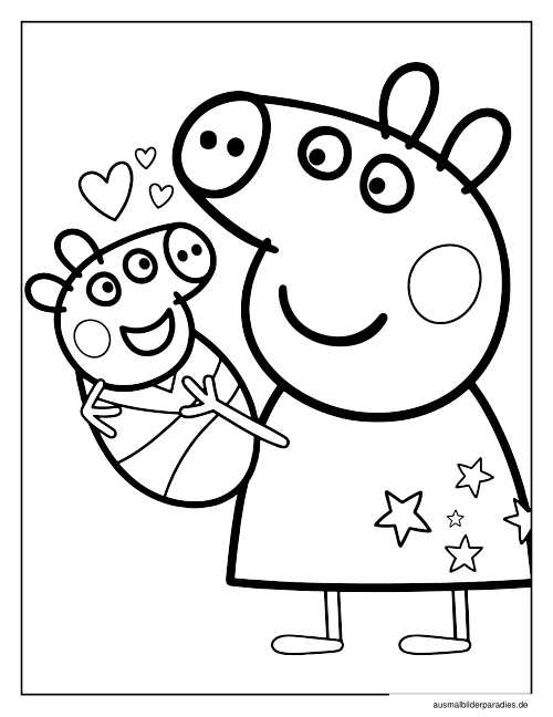 Peppa Wutz Ausmalbild 29 als Gratis-PDF Peppa Wutz Ausmalbild 29 - kostenlos zum Ausdrucken