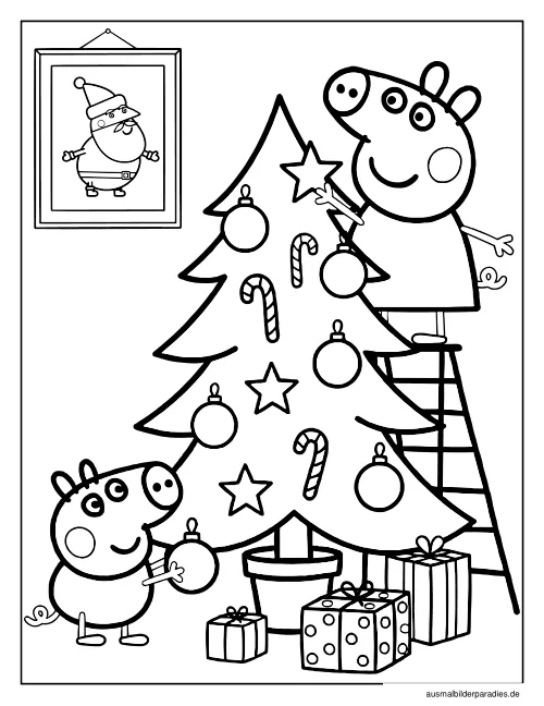 Peppa Wutz Ausmalbild 32 als Gratis-PDF Peppa Wutz Ausmalbild 32 - kostenlos zum Ausdrucken