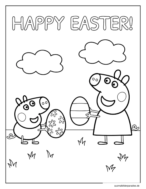 Peppa Wutz Ausmalbild 36 als Gratis-PDF Peppa Wutz Ausmalbild 36 - kostenlos zum Ausdrucken