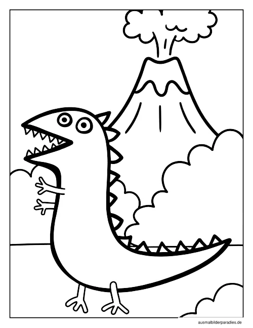 Peppa Wutz Ausmalbild 7 als Gratis-PDF Peppa Wutz Ausmalbild 7 - kostenlos zum Ausdrucken