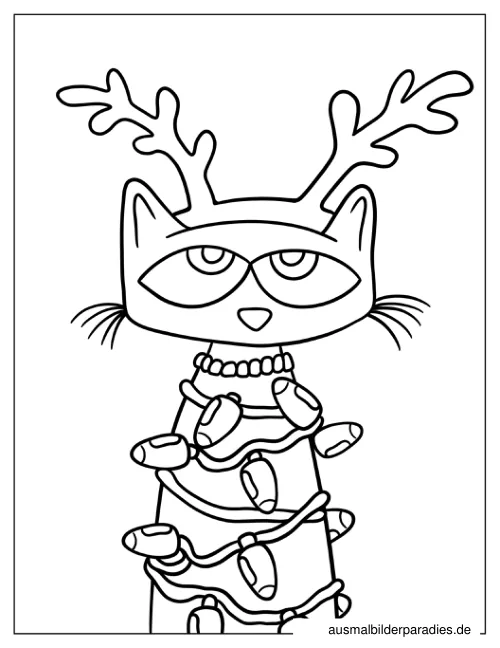 Pete the Cat Ausmalbild 18 als Gratis-PDF Pete the Cat Ausmalbild 18 - kostenlos zum Ausdrucken
