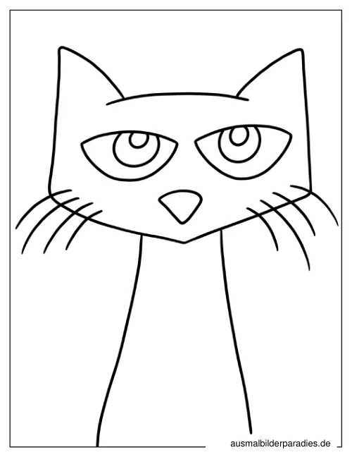 Pete the Cat Ausmalbild 19 als Gratis-PDF Pete the Cat Ausmalbild 19 - kostenlos zum Ausdrucken