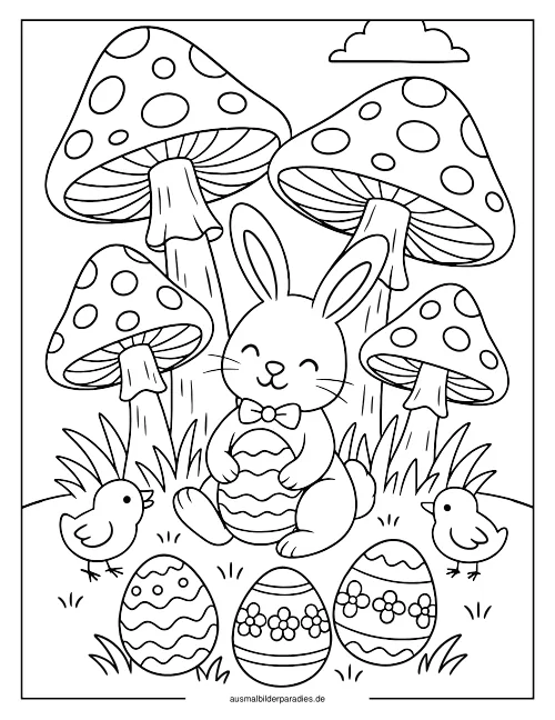 Pilz Ausmalbild 18 als Gratis-PDF Pilz Ausmalbild 18 - kostenlos zum Ausdrucken