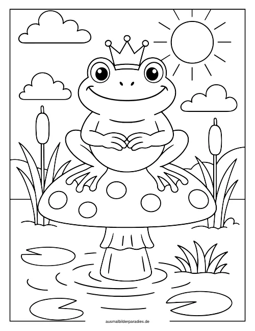 Pilz Ausmalbild 20 als Gratis-PDF Pilz Ausmalbild 20 - kostenlos zum Ausdrucken