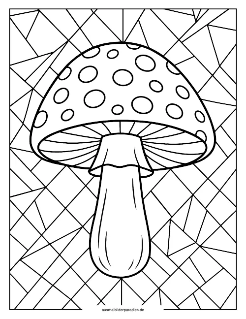 Pilz Ausmalbild 30 als Gratis-PDF Pilz Ausmalbild 30 - kostenlos zum Ausdrucken