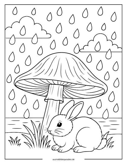 Pilz Ausmalbild 34 als Gratis-PDF Pilz Ausmalbild 34 - kostenlos zum Ausdrucken