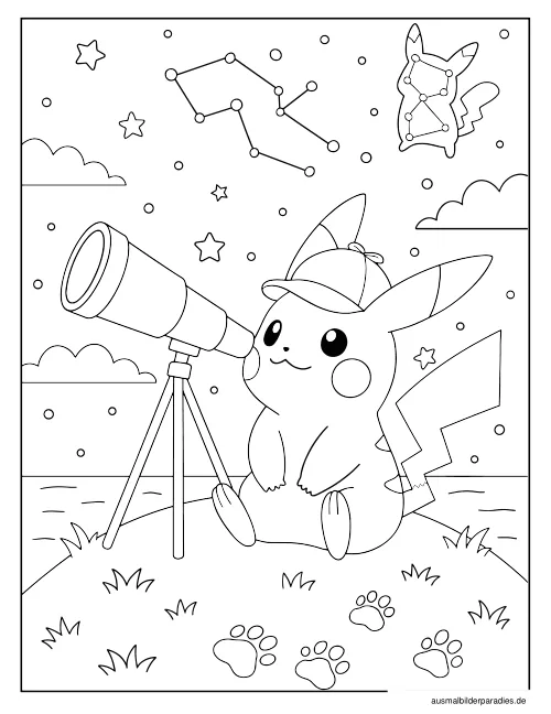 Pokémon Ausmalbild 14 als Gratis-PDF Pokémon Ausmalbild 14 - kostenlos zum Ausdrucken