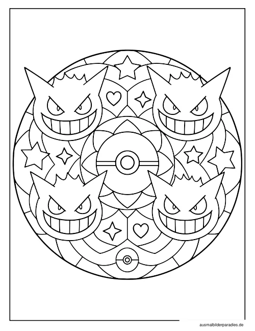 Pokémon Ausmalbild 25 als Gratis-PDF Pokémon Ausmalbild 25 - kostenlos zum Ausdrucken