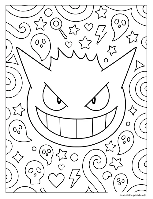 Pokémon Ausmalbild 27 als Gratis-PDF Pokémon Ausmalbild 27 - kostenlos zum Ausdrucken