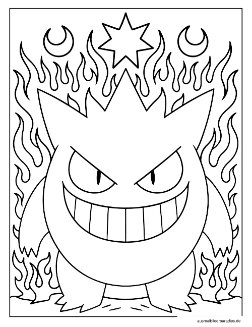 Pokémon Ausmalbild 28 als Gratis-PDF Pokémon Ausmalbild 28 - kostenlos zum Ausdrucken