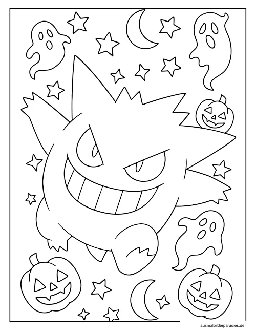 Pokémon Ausmalbild 29 als Gratis-PDF Pokémon Ausmalbild 29 - kostenlos zum Ausdrucken