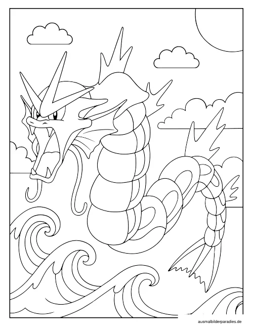 Pokémon Ausmalbild 30 als Gratis-PDF Pokémon Ausmalbild 30 - kostenlos zum Ausdrucken