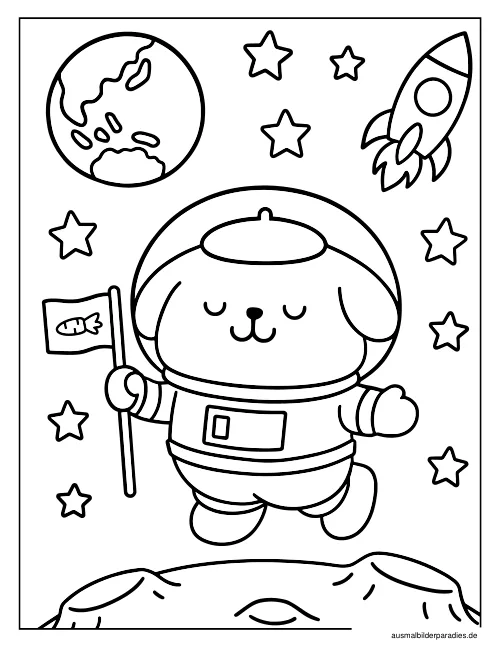 Pompompurin Ausmalbild 17 als Gratis-PDF Pompompurin Ausmalbild 17 - kostenlos zum Ausdrucken