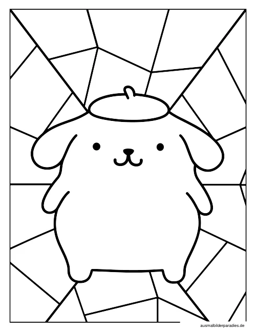Pompompurin Ausmalbild 23 als Gratis-PDF Pompompurin Ausmalbild 23 - kostenlos zum Ausdrucken