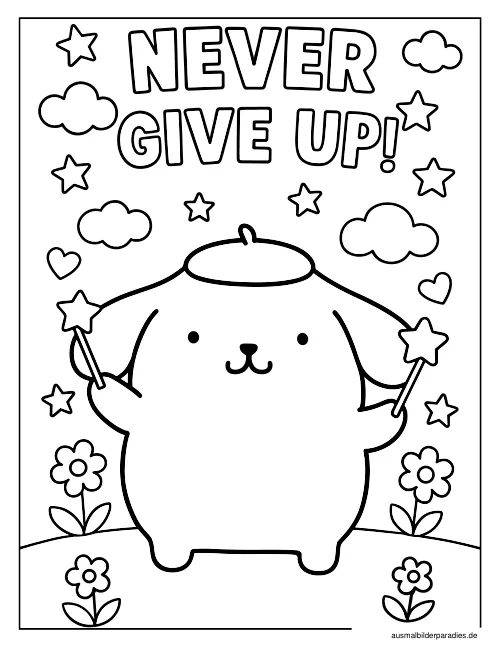 Pompompurin Ausmalbild 25 als Gratis-PDF Pompompurin Ausmalbild 25 - kostenlos zum Ausdrucken