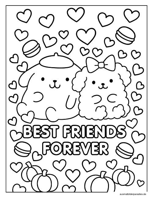 Pompompurin Ausmalbild 5 als Gratis-PDF Pompompurin Ausmalbild 5 - kostenlos zum Ausdrucken