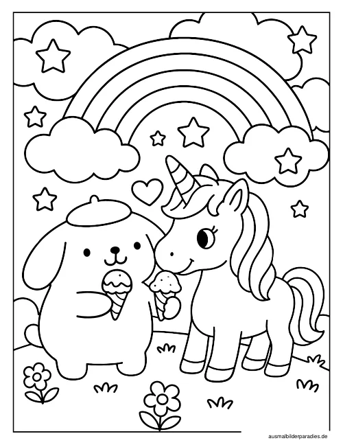 Pompompurin Ausmalbild 9 als Gratis-PDF Pompompurin Ausmalbild 9 - kostenlos zum Ausdrucken