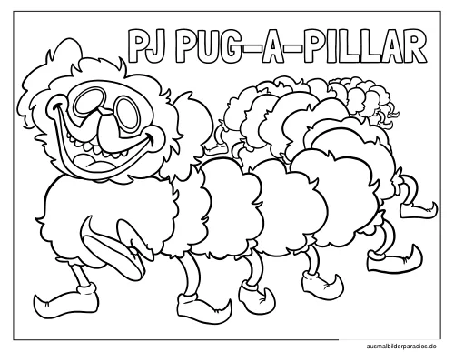 Poppy Playtime Ausmalbild 24 als Gratis-PDF Poppy Playtime Ausmalbild 24 - kostenlos zum Ausdrucken
