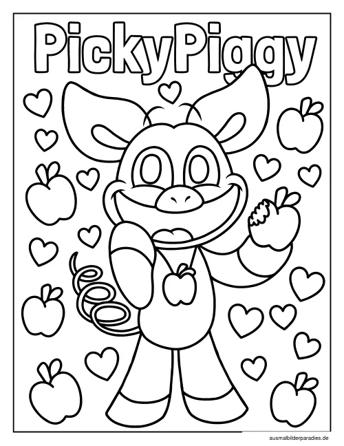 Poppy Playtime Ausmalbild 26 als Gratis-PDF Poppy Playtime Ausmalbild 26 - kostenlos zum Ausdrucken