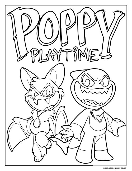 Poppy Playtime Ausmalbild 30 als Gratis-PDF Poppy Playtime Ausmalbild 30 - kostenlos zum Ausdrucken