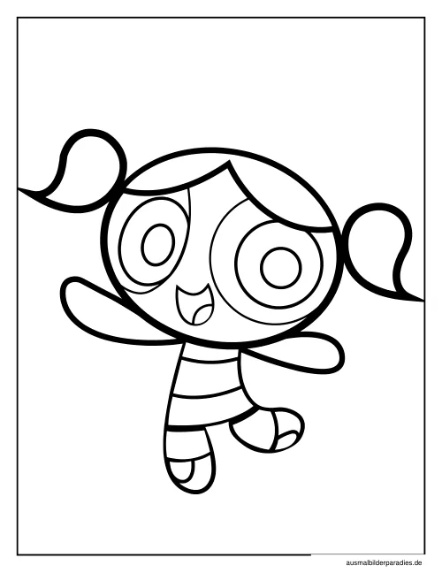 Powerpuff Girls Ausmalbild 10 - kostenlos zum Ausdrucken
