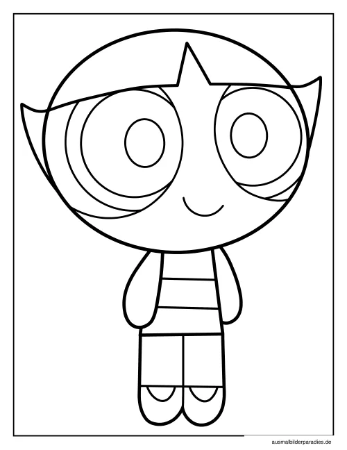 Powerpuff Girls Ausmalbild 13 - kostenlos zum Ausdrucken