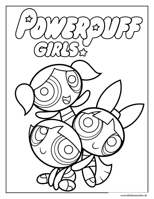 Powerpuff Girls Ausmalbild 16 - kostenlos zum Ausdrucken