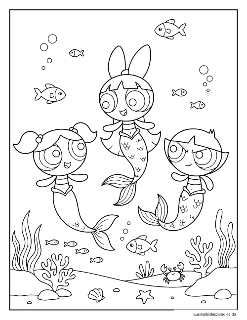 Powerpuff Girls Ausmalbild 32 - kostenlos zum Ausdrucken