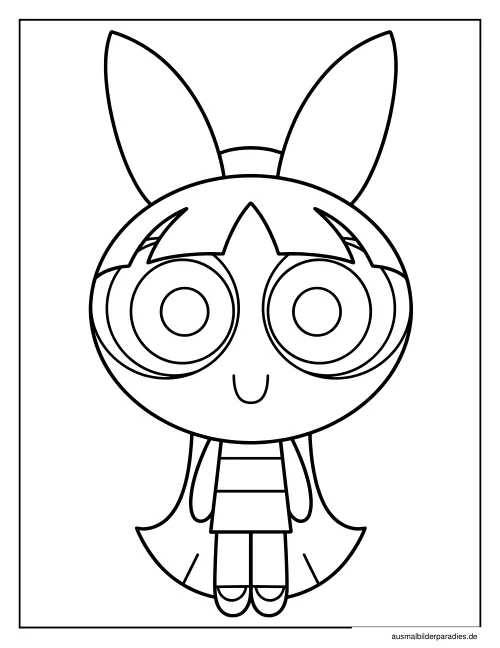 Powerpuff Girls Ausmalbild 9 - kostenlos zum Ausdrucken