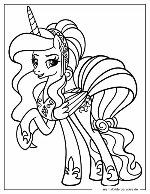 Prinzessin Celestia Ausmalbilder Prinzessin Celestia Ausmalbilder kostenlos zum Ausdrucken