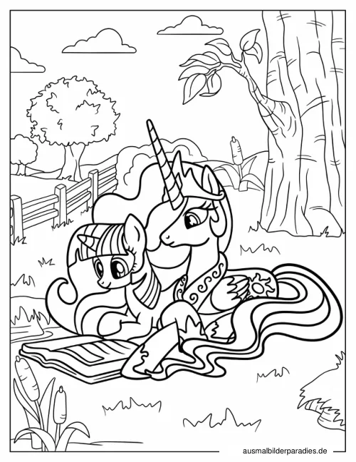 Prinzessin Celestia Ausmalbild 14 - kostenlos zum Ausdrucken