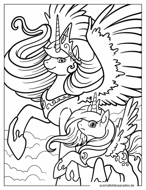 Prinzessin Celestia Ausmalbild 16 - kostenlos zum Ausdrucken