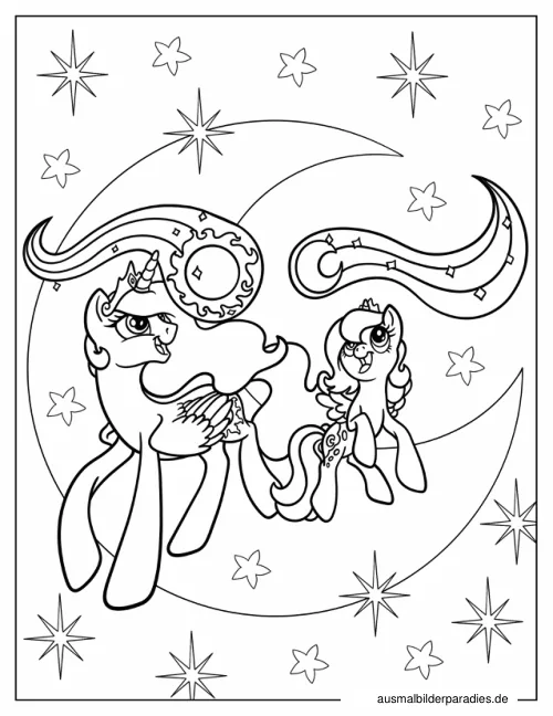 Prinzessin Celestia Ausmalbild 20 - kostenlos zum Ausdrucken