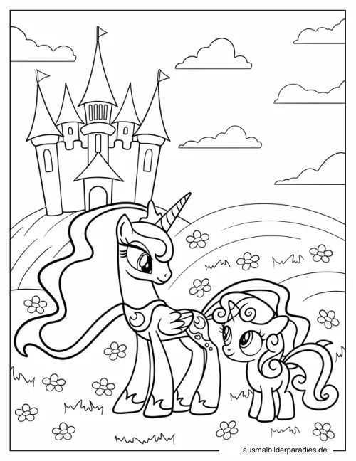 Prinzessin Luna Ausmalbild 14 als Gratis-PDF Prinzessin Luna Ausmalbild 14 - kostenlos zum Ausdrucken