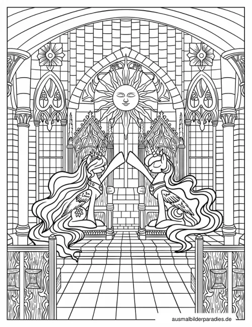Prinzessin Luna Ausmalbild 3 als Gratis-PDF Prinzessin Luna Ausmalbild 3 - kostenlos zum Ausdrucken