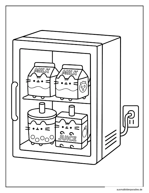 Pusheen Ausmalbild 27 als Gratis-PDF Pusheen Ausmalbild 27 - kostenlos zum Ausdrucken
