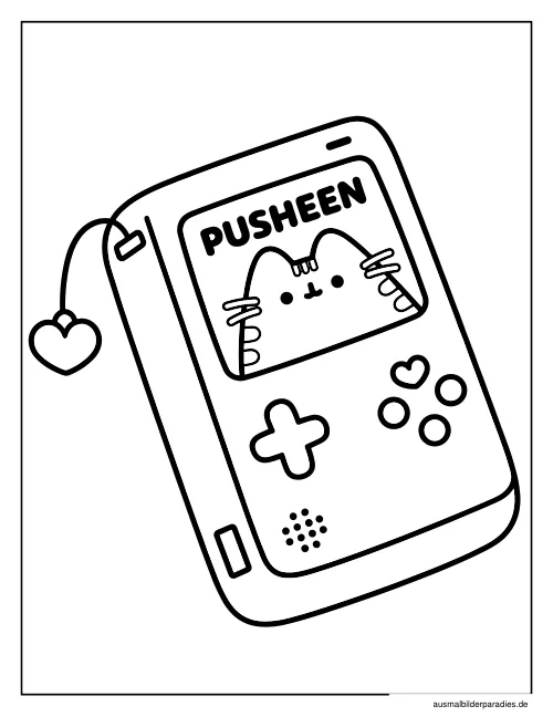 Pusheen Ausmalbild 29 als Gratis-PDF Pusheen Ausmalbild 29 - kostenlos zum Ausdrucken
