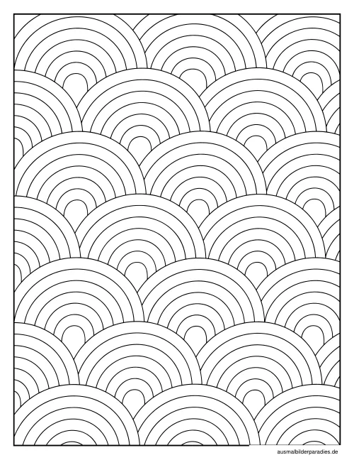 Regenbogen Ausmalbild 14 als Gratis-PDF Regenbogen Ausmalbild 14 - kostenlos zum Ausdrucken