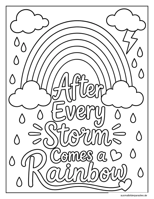 Regenbogen Ausmalbild 31 als Gratis-PDF Regenbogen Ausmalbild 31 - kostenlos zum Ausdrucken