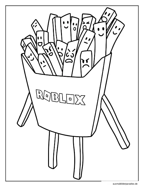 Roblox Ausmalbild 15 als Gratis-PDF Roblox Ausmalbild 15 - kostenlos zum Ausdrucken