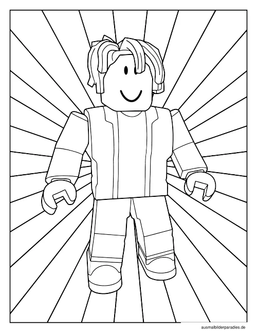 Roblox Ausmalbild 2 als Gratis-PDF Roblox Ausmalbild 2 - kostenlos zum Ausdrucken