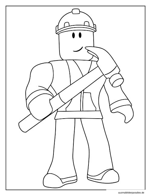 Roblox Ausmalbild 8 als Gratis-PDF Roblox Ausmalbild 8 - kostenlos zum Ausdrucken