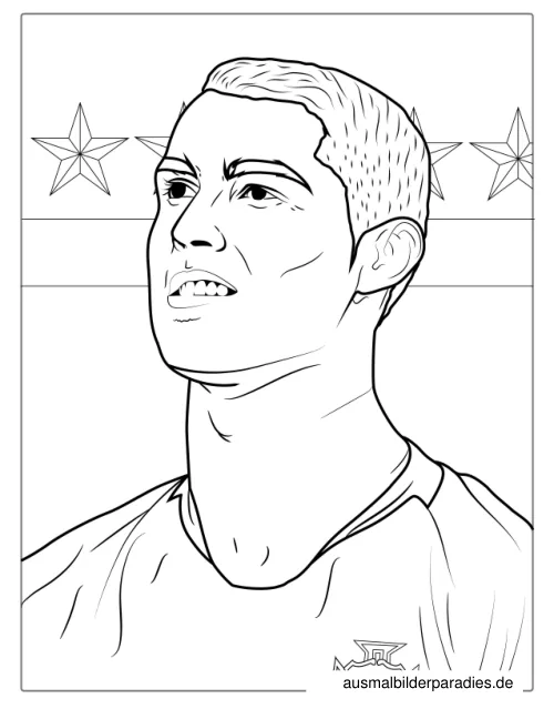 Ronaldo Ausmalbilder kostenlos zum Ausdrucken
