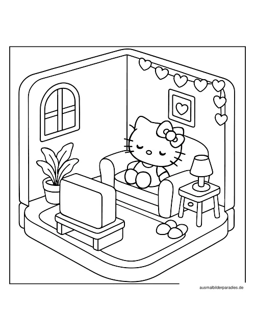 Sanrio Ausmalbild 10 als Gratis-PDF Sanrio Ausmalbild 10 - kostenlos zum Ausdrucken