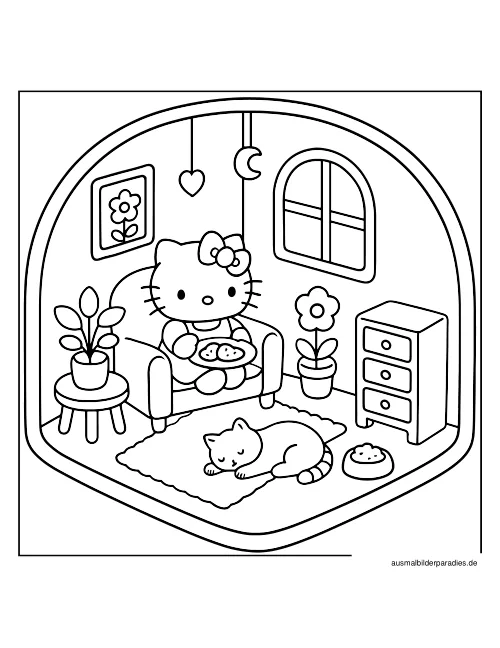 Sanrio Ausmalbild 13 als Gratis-PDF Sanrio Ausmalbild 13 - kostenlos zum Ausdrucken