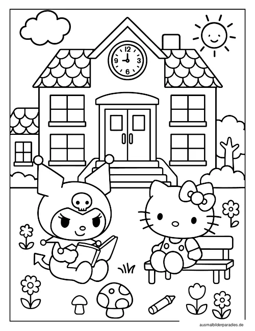 Sanrio Ausmalbild 14 als Gratis-PDF Sanrio Ausmalbild 14 - kostenlos zum Ausdrucken
