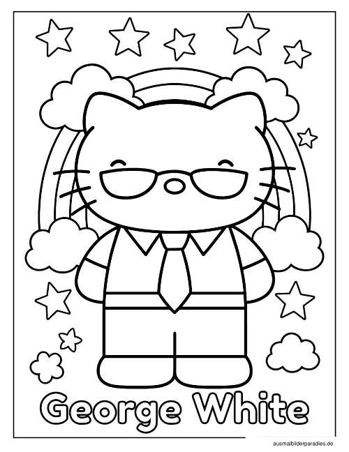 Sanrio Ausmalbild 18 als Gratis-PDF Sanrio Ausmalbild 18 - kostenlos zum Ausdrucken