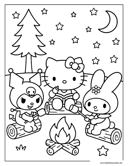Sanrio Ausmalbild 21 als Gratis-PDF Sanrio Ausmalbild 21 - kostenlos zum Ausdrucken
